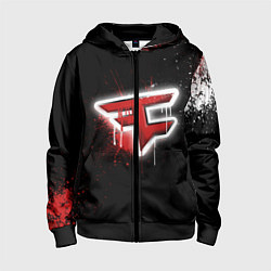 Толстовка на молнии детская FaZe Clan: Black collection, цвет: 3D-черный