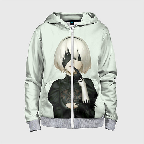 Детская толстовка на молнии B2 / 3D-Меланж – фото 1