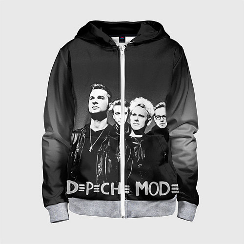 Детская толстовка на молнии Depeche Mode: mono / 3D-Меланж – фото 1