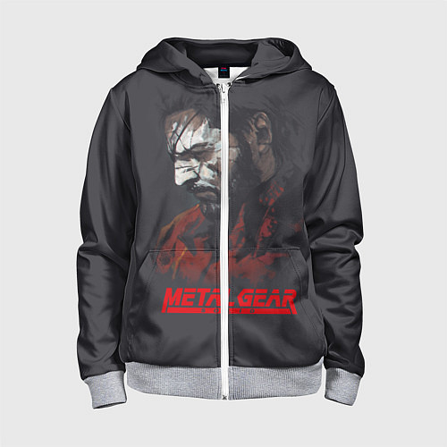 Детская толстовка на молнии Metal Gear Solid / 3D-Меланж – фото 1