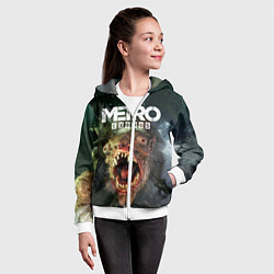 Толстовка на молнии детская Metro Exodus, цвет: 3D-белый — фото 2