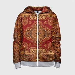 Детская толстовка на молнии Человек-ковер