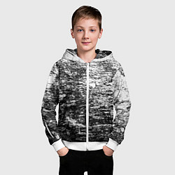 Толстовка на молнии детская Краска и потертости!, цвет: 3D-белый — фото 2