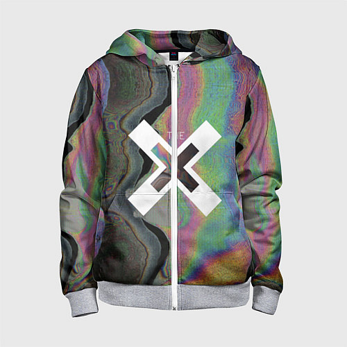 Детская толстовка на молнии The XX: Neon Colour / 3D-Меланж – фото 1