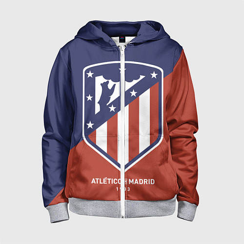 Детская толстовка на молнии Atletico Madrid FC 1903 / 3D-Меланж – фото 1