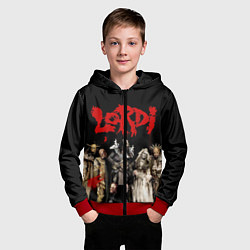 Толстовка на молнии детская LORDI, цвет: 3D-красный — фото 2
