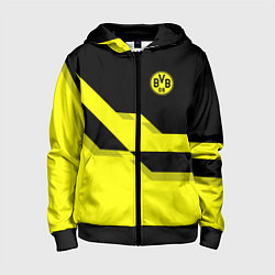 Толстовка на молнии детская BVB FC: Yellow style, цвет: 3D-черный