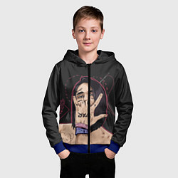 Толстовка на молнии детская Face Star, цвет: 3D-синий — фото 2