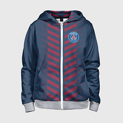 Толстовка на молнии детская FC PSG: Creative, цвет: 3D-меланж