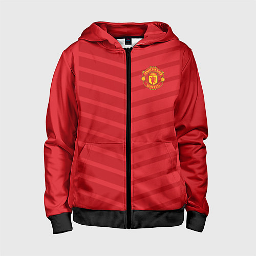 Детская толстовка на молнии FC Manchester United: Reverse / 3D-Черный – фото 1