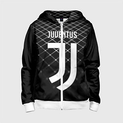 Детская толстовка на молнии FC Juventus: Black Lines