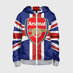 Детская толстовка на молнии FC Arsenal: England