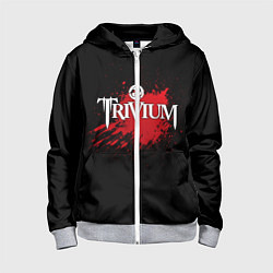 Толстовка на молнии детская Trivium Blood, цвет: 3D-меланж