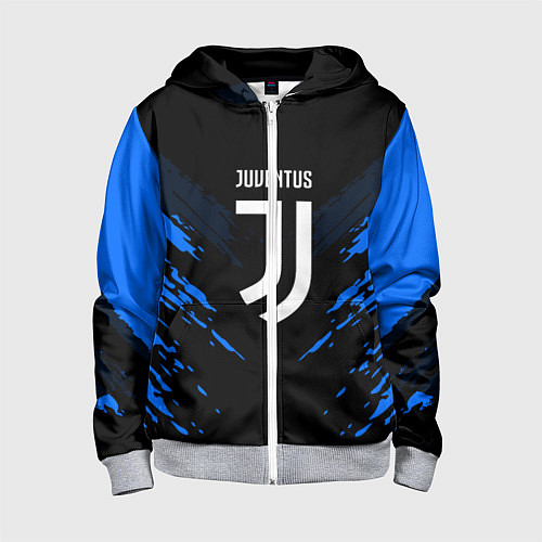 Детская толстовка на молнии JUVENTUS Sport / 3D-Меланж – фото 1