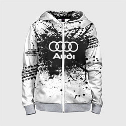 Детская толстовка на молнии Audi: Black Spray