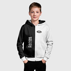 Толстовка на молнии детская Land Rover: Range Rover, цвет: 3D-белый — фото 2