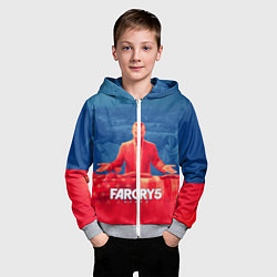 Толстовка на молнии детская Far Cry 5: Joseph Seed Family, цвет: 3D-меланж — фото 2