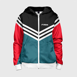 Толстовка на молнии детская Firm 90s: Arrows Style, цвет: 3D-белый