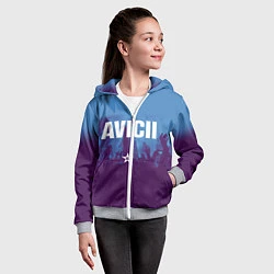 Толстовка на молнии детская Avicii Star, цвет: 3D-меланж — фото 2