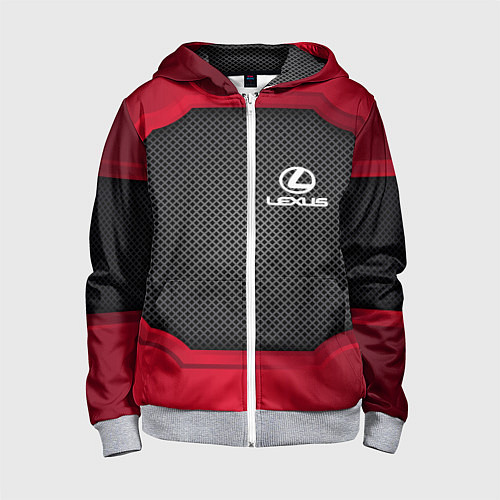 Детская толстовка на молнии LEXUS SPORT / 3D-Меланж – фото 1