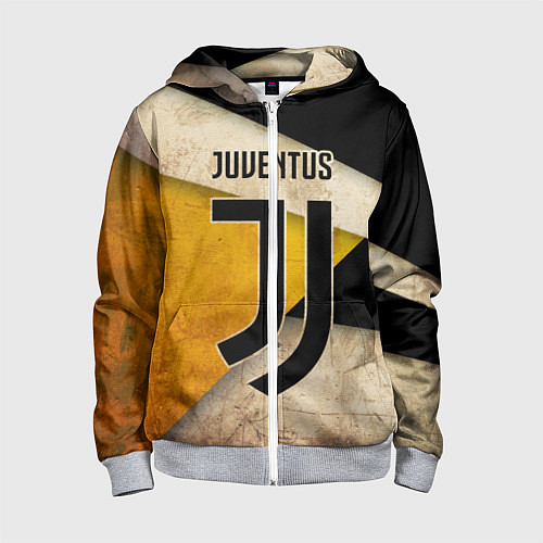 Детская толстовка на молнии FC Juventus: Old Style / 3D-Меланж – фото 1