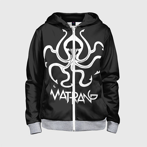 Детская толстовка на молнии Matrang Medusa / 3D-Меланж – фото 1