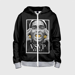 Детская толстовка на молнии ASAP Rocky: Gold Edition