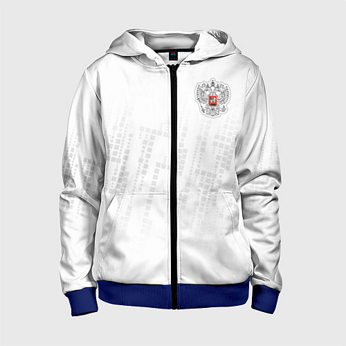 Детская толстовка на молнии Russia 2022 The Winner! / 3D-Синий – фото 1