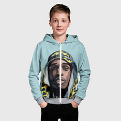 Толстовка на молнии детская ASAP Rocky: Far East, цвет: 3D-меланж — фото 2