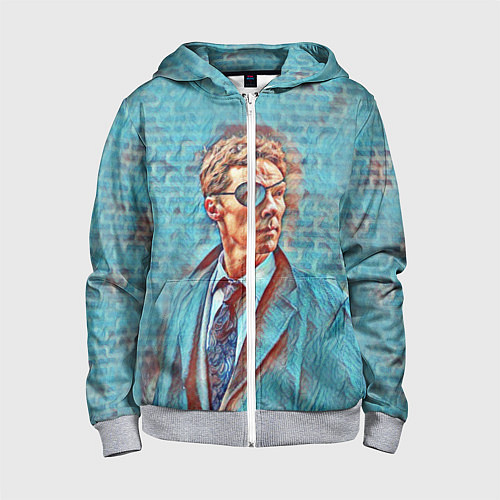 Детская толстовка на молнии Melrose Patrick / 3D-Меланж – фото 1