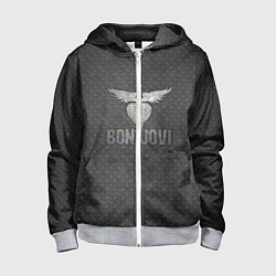 Детская толстовка на молнии Bon Jovi: Metallic Style