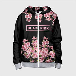 Детская толстовка на молнии Black Pink: Delicate Sakura