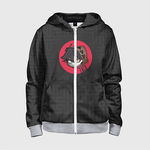 Детская толстовка на молнии Хитрый Зак / 3D-Меланж – фото 1