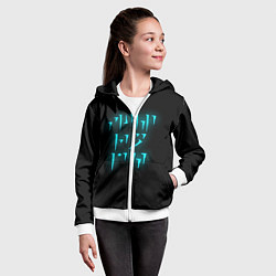 Толстовка на молнии детская TES: FUS RO DAH, цвет: 3D-белый — фото 2