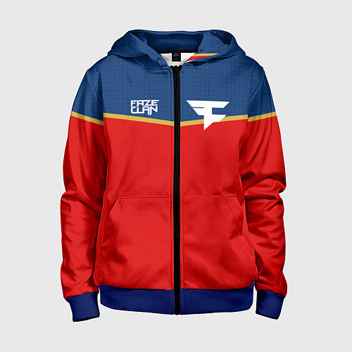 Детская толстовка на молнии FaZe Clan: Uniform / 3D-Синий – фото 1