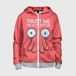 Детская толстовка на молнии Trust Me I'm a Doctor