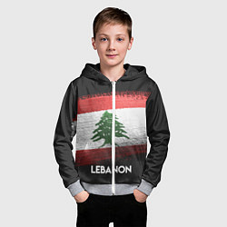 Толстовка на молнии детская Lebanon Style, цвет: 3D-меланж — фото 2