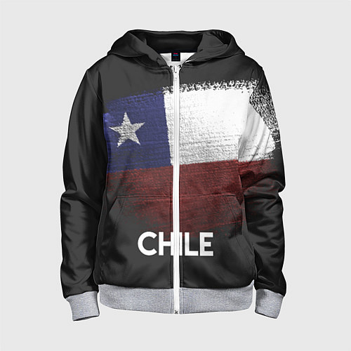 Детская толстовка на молнии Chile Style / 3D-Меланж – фото 1
