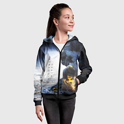 Толстовка на молнии детская Death Stranding: Exclusive, цвет: 3D-черный — фото 2