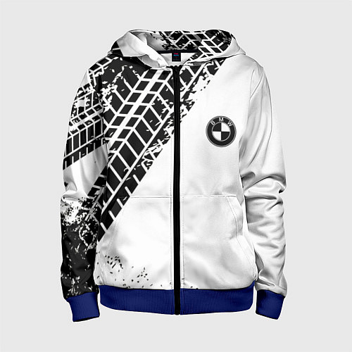 Детская толстовка на молнии BMW / 3D-Синий – фото 1