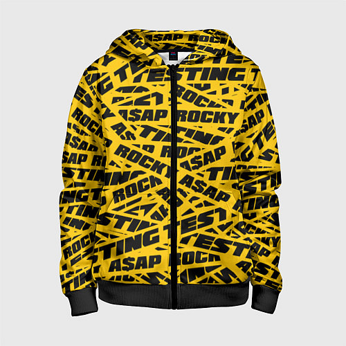 Детская толстовка на молнии ASAP Rocky: Light Style / 3D-Черный – фото 1