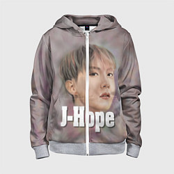 Толстовка на молнии детская BTS J-Hope, цвет: 3D-меланж