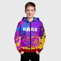 Толстовка на молнии детская RAGE 2, цвет: 3D-красный — фото 2