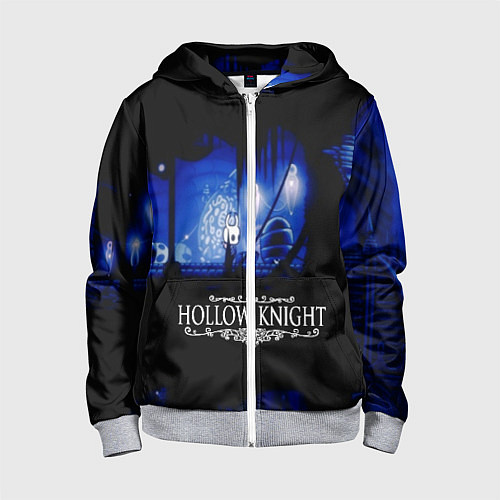 Детская толстовка на молнии Hollow Knight / 3D-Меланж – фото 1