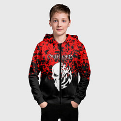 Толстовка на молнии детская OVERLORD, цвет: 3D-черный — фото 2