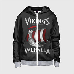 Детская толстовка на молнии Vikings Valhalla