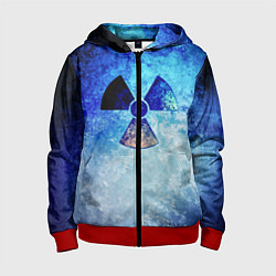 Толстовка на молнии детская STALKER ZONE, цвет: 3D-красный