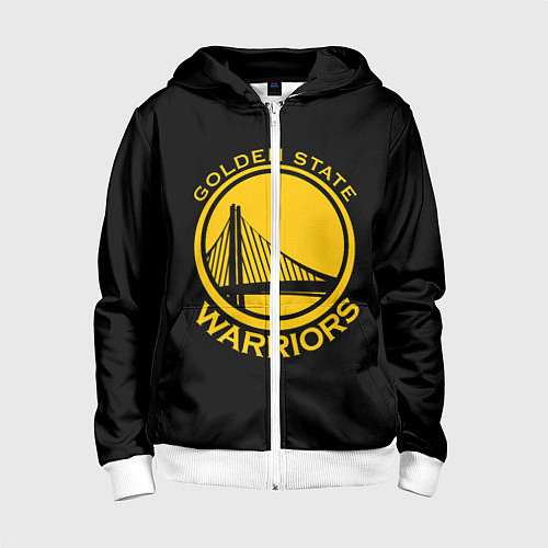 Детская толстовка на молнии GOLDEN STATE WARRIORS / 3D-Белый – фото 1
