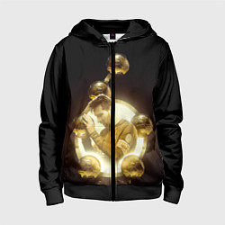 Детская толстовка на молнии Месси шестикратный