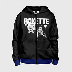 Толстовка на молнии детская Roxette, цвет: 3D-синий